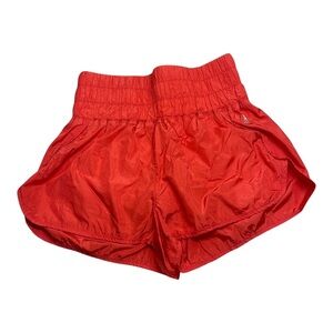 Free People FR Movement Orange The Way Home Parachute Athletic Shorts Women's L